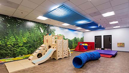 The interior of the Center for Autism and Developmental Disabilities.