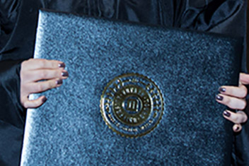 diploma photo to illustrate commencement section