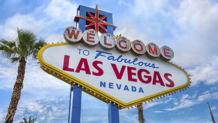 The Welcome to Fabulous Las Vegas sign.