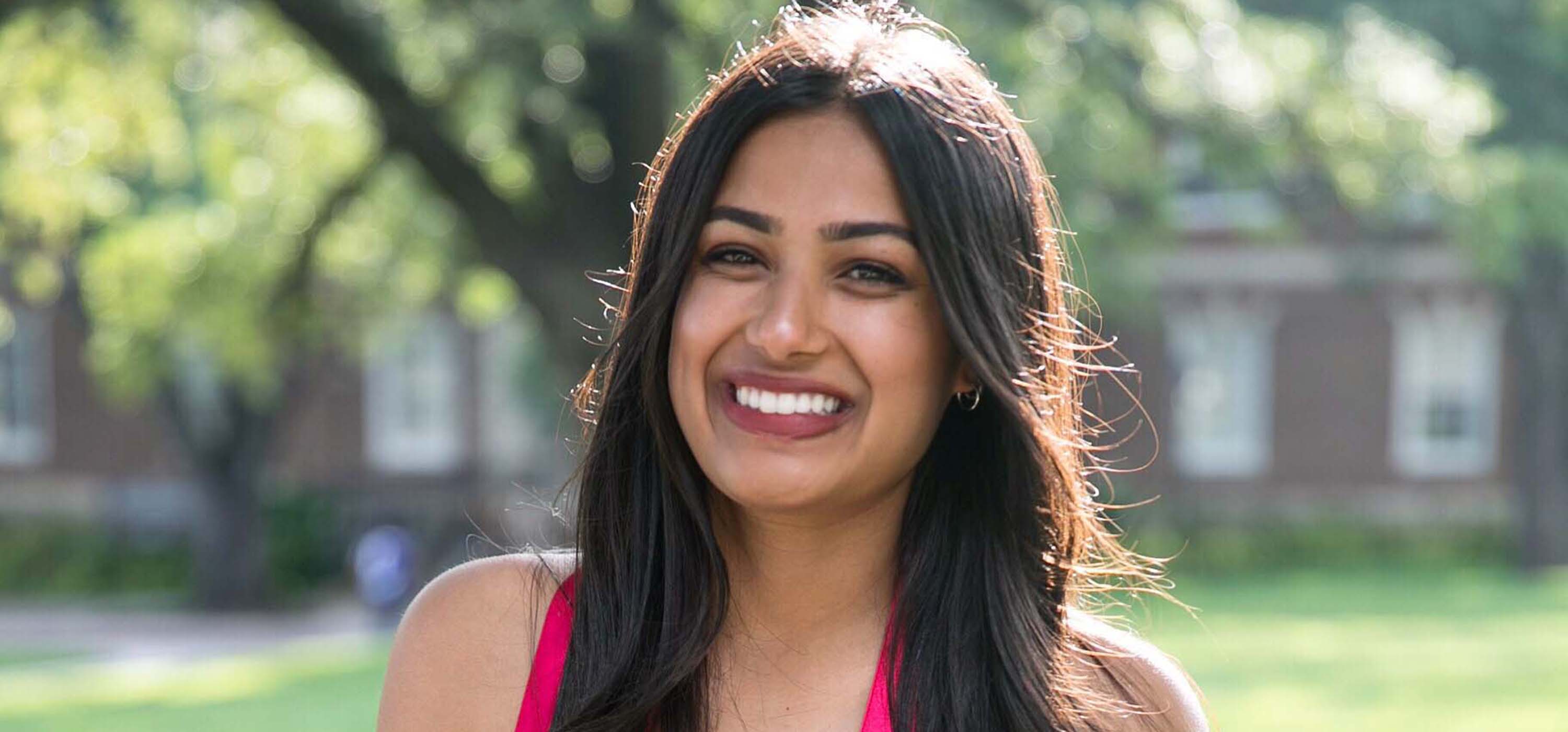 Student Anjali Daulat.