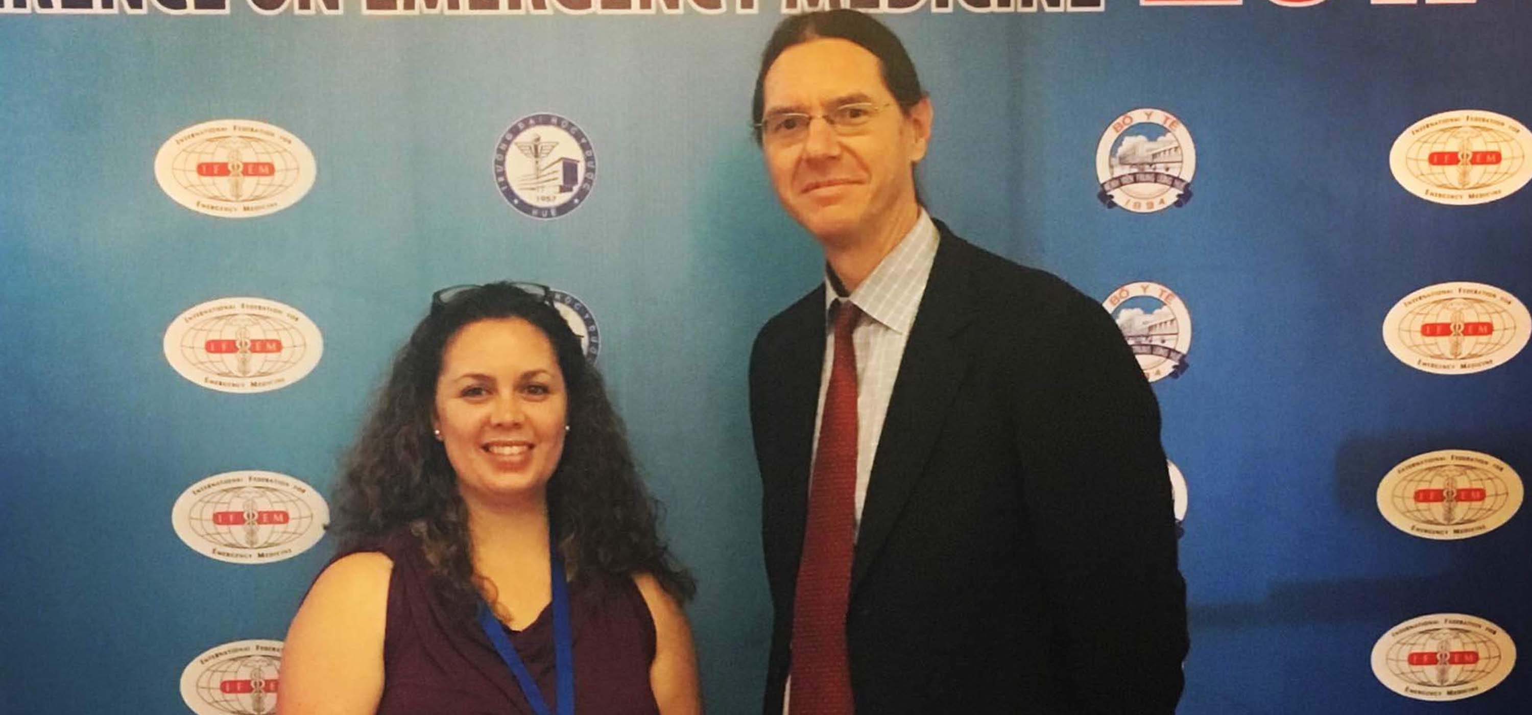 Alexa Lewis and Dr. James Ramseier.