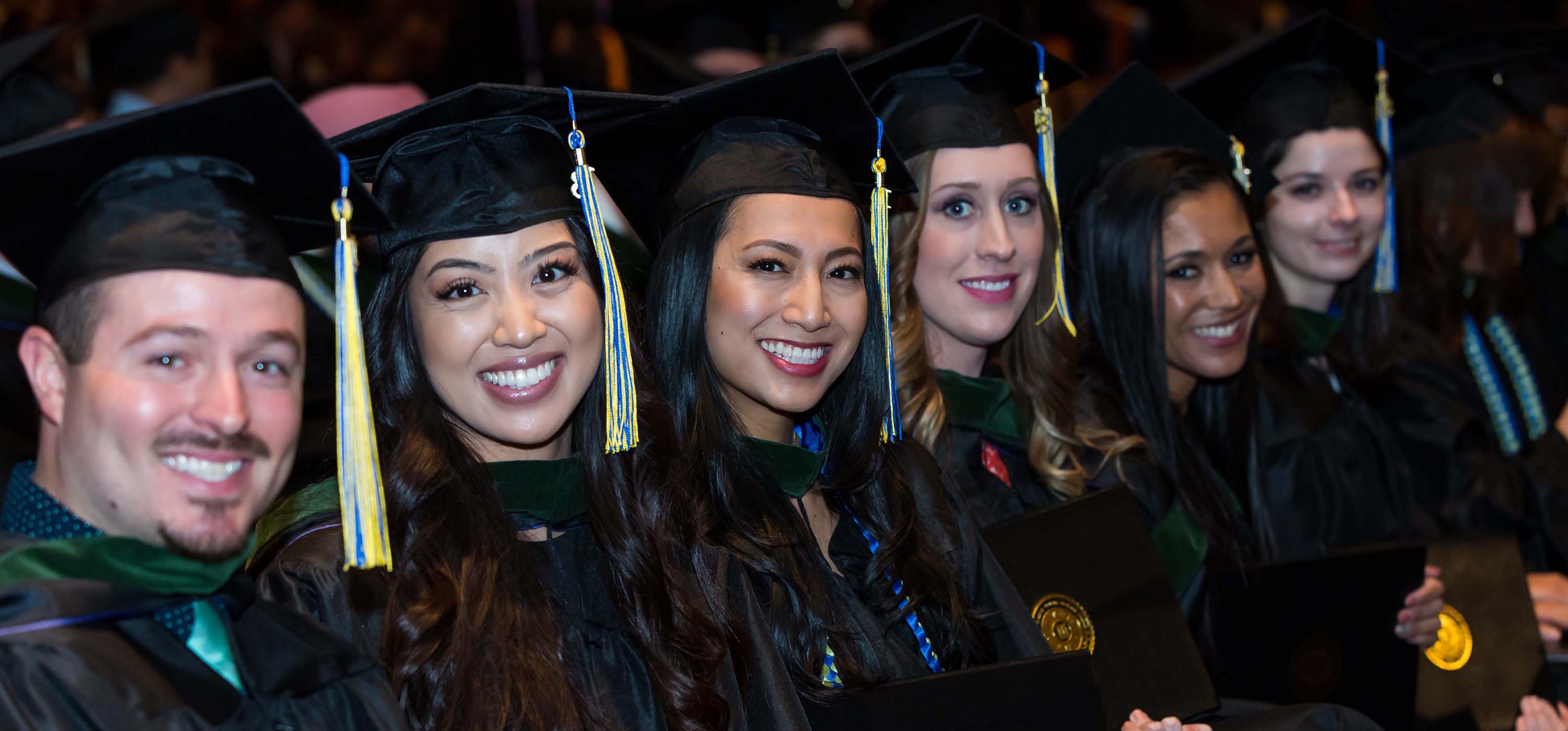 Graduates at the 2018 winter commencement.